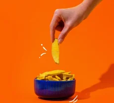 mango, lyofilizované mango, plátky manga, ovoce sušené mrazem, svět plodů