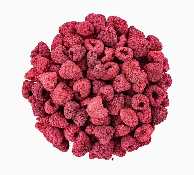 maliny, lyofilizované maliny, ovoce sušené mrazem, svět plodů