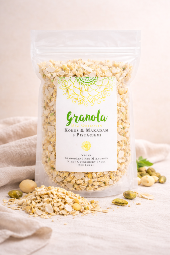Granola / Kokos & Makadam s Pistáciemi - Množství: 200 g