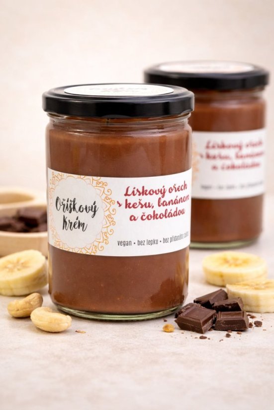 Oříškový krém 2 druhy - sada: 2x 400g