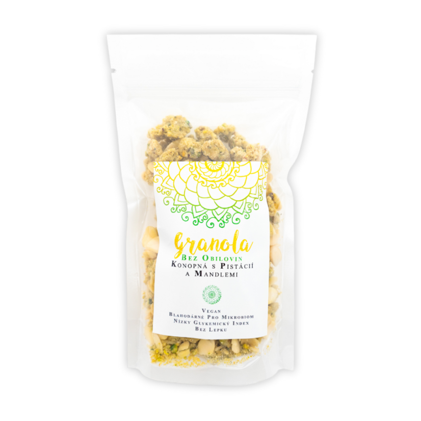 Granola / Konopná s Pistácií a Mandlemi - Množství: 200 g